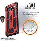 Uag Designed For Samsung Galaxy S10 Plus [6.4-Inch Screen] Monarch [Crimson] Military Drop Tested Phone Case