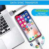 Iphone Fast Charger,Iphone Charger Fast Charging 2Pack Dual Port Usb Wall Chargers Block Adapter Plug Long 6Ft Fast Charging Lightning Cable Cord For Iphone 14 13 12 11 Pro Max Xs X 8 7 Plus Se Ipad