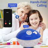 Bluetooth Pool Speaker with Colorful Light, Portable Floating Pool Speaker IP68 Waterproof,Built-in Mic, Floatable Crystal Clear Sound Wireless