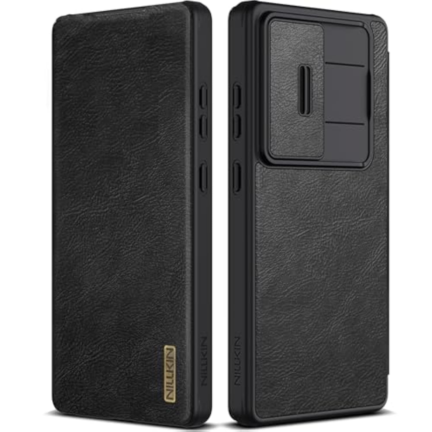 For Samsung Galaxy S25 Ultra Wallet Case With Camera Cover, [Lens Protection] Premium Leather Slim Protective Shockproof Hard Cover Flip Phone Case For Galaxy S25 Ultra 6.9'' Black