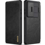 For Samsung Galaxy S25 Ultra Wallet Case With Camera Cover, [Lens Protection] Premium Leather Slim Protective Shockproof Hard Cover Flip Phone Case For Galaxy S25 Ultra 6.9'' Black