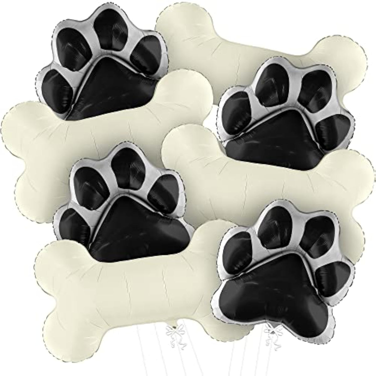 , Large Dog Balloons - 29 Inch, Pack Of 8 | Dog Balloons For Birthday Party, Paw Print Balloon | Dog Party Decorations, Paw Balloon | Lets Pa Birthday Decorations
