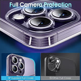 Crystal Clear Case for iPhone 14 Pro - Military Grade Drop Tested Shockproof Protective Phone Case