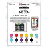 Ranger MDA54733 Dina Wakley Media Scribble Sticks 12/Pkg