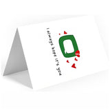 Anniversary Card, Her Him/Girlfriend Wife/Husband Boyfriend, Friendship Thank You Birthday Romantic Greeting Card (I Always Hope It'S You)