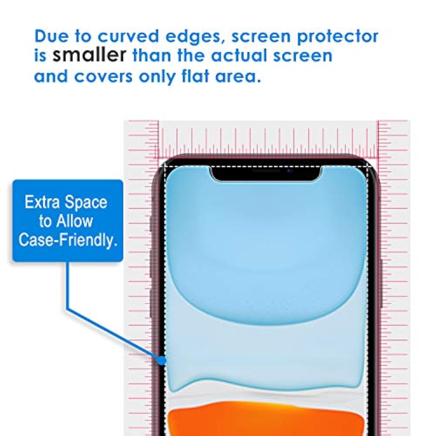 6.1-Inch Screen Protector for iPhone 11 and iPhone XR - 2 Pack