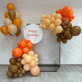 50pcs Fall Balloons Orange Gold Brown Yellow Red Confetti for Thanksgiving Party Decor