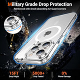 For Iphone 16 Pro Case Clear, [Compatible With Magsafe][Anti-Yellowing][Military-Grade Protection] Shockproof Slim Magnetic Phone Case For Iphone 16 Pro, Transparent