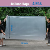 2 Pcs 59 X 98.4 Inches Balloon Bags For Transport Extra Large, Transport Balloons For Weddings, Birthday Parties