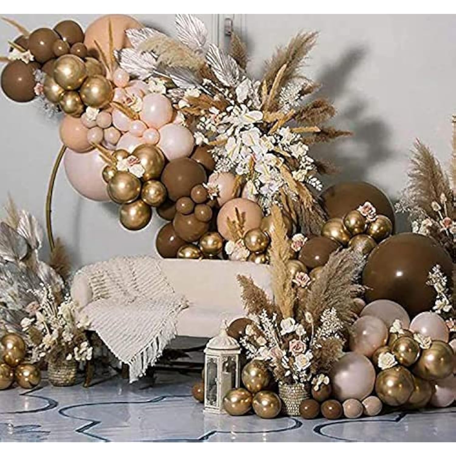 100 Pack 5 Inch Matte Beige Latex Balloons Helium Balloons For Birthda