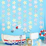 8 Pcs Sponge Party Decorations Cartoon Flowers Bubbles Garland Banner Under The Sea Hanging Garland Ocean Ceiling Streamer Cutouts For Baby Shower Birthday Photo Props Summer Decor Supplies