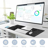 Large Mouse Pad Mat (35X17 In) Extended Xxxl Gaming Mouse Pad With Nonslip Rubber Base,Background Topographic Map Lines Contour Geographic For Gaming Office Laptop Computer Men Women