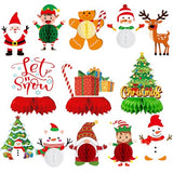 13 Stand-Alone Paper Christmas Centerpieces Table Decorations