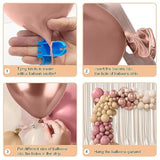 Boho Baby Shower Balloon Arch Kit: Pumpkin Pink, Rose Gold, 156 Piece