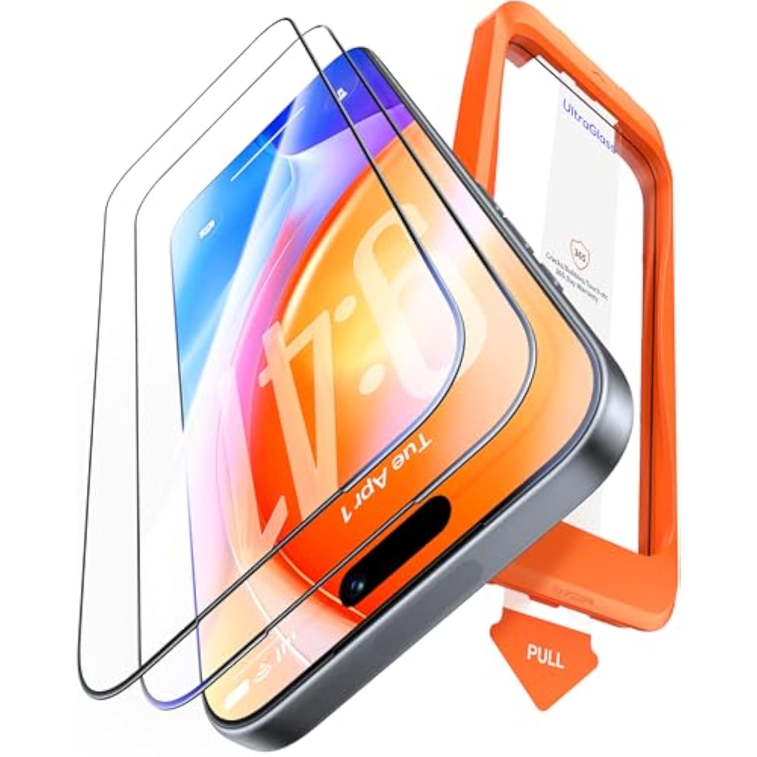 2-Pack Unbreakable 9H+ Screen Protector for iPhone 16 Pro Max [6.9"], 12FT Drop, Full Coverage