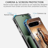 Case for Google Pixel 10 Pro XL with Horse Design,Brown Running Animals Pattern,Clear Slim Soft TPU Bumper Phone Cover,6.8(Horse,P10XL)