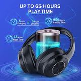 B7 Pro Cute Bluetooth Headphones Over The Ear 65 Hours Playtime Foldable Deep