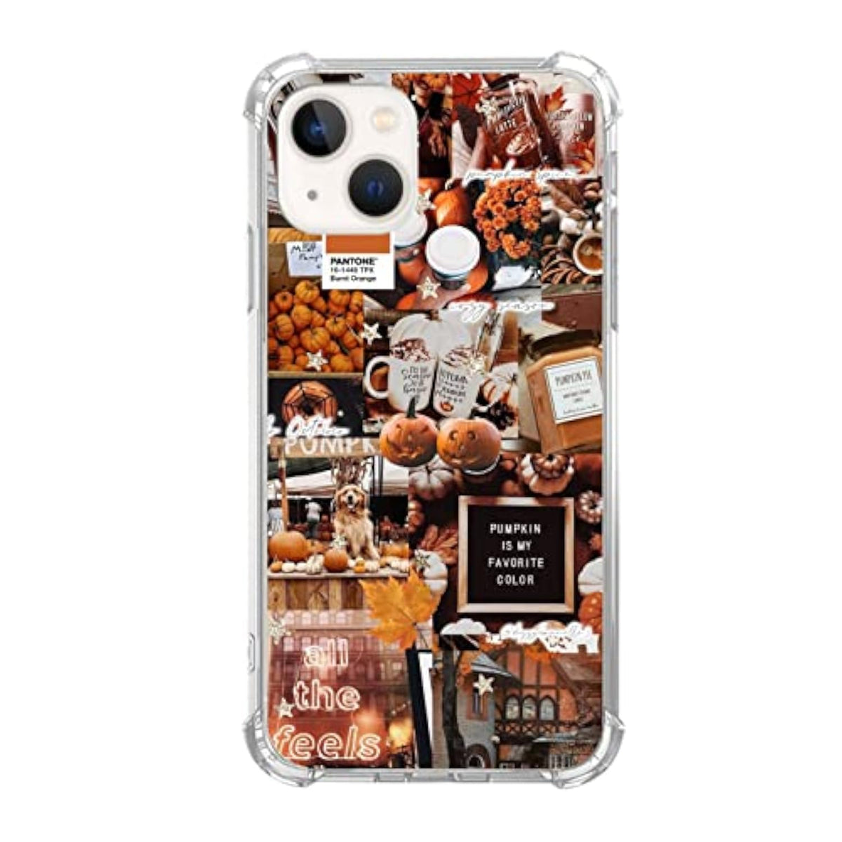 Autumn Pumpkin Case - Compatible With Iphone 15, Aesthetic Fall Design Tpu Bumper Protective Cover