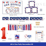 Baseball 1St Birthday Party Decorations, Rookie Of The Year 1St Birthday Decorations, 1St Birthday Party Supplies For Boys, 1St Birthday Boy Decorations