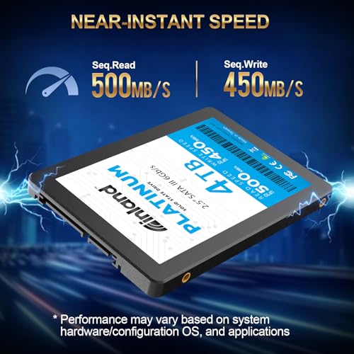 Platinum 4Tb Sata Iii 6Gb/S, 2.5"/7Mm Internal Solid State Drive Ssd For Laptop & Pc Desktop