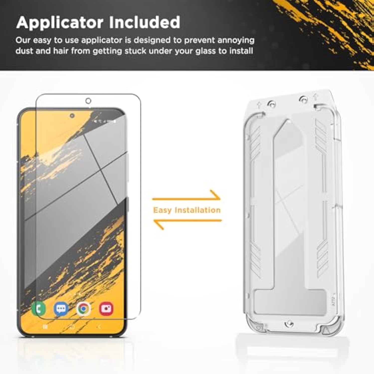 Screen Protector For Samsung Galaxy S23 Fe (Fingerprint Sensor Compatible) - Case Compatible Tempered Glass (2023 Fe-Model Only) 2-Pack