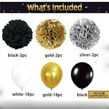 New Year 2026 Decorations Party Supplies Banner Balloons Curtains Stars
