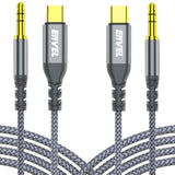 Usb C To Aux 3.5Mm Audio Jack Cable 4Ft, 2 Pack Type C Adapter To 3.5Mm Headphone Car Stereo Compatible With Iphone 15 Pro Max 15 Plus Ipad Pro Galaxy S23 S22 S21 Ultra Pixel 7 7 Pro