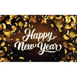 Happy New Year 2026 Extra Large Banner 72x44in Party Backdrop