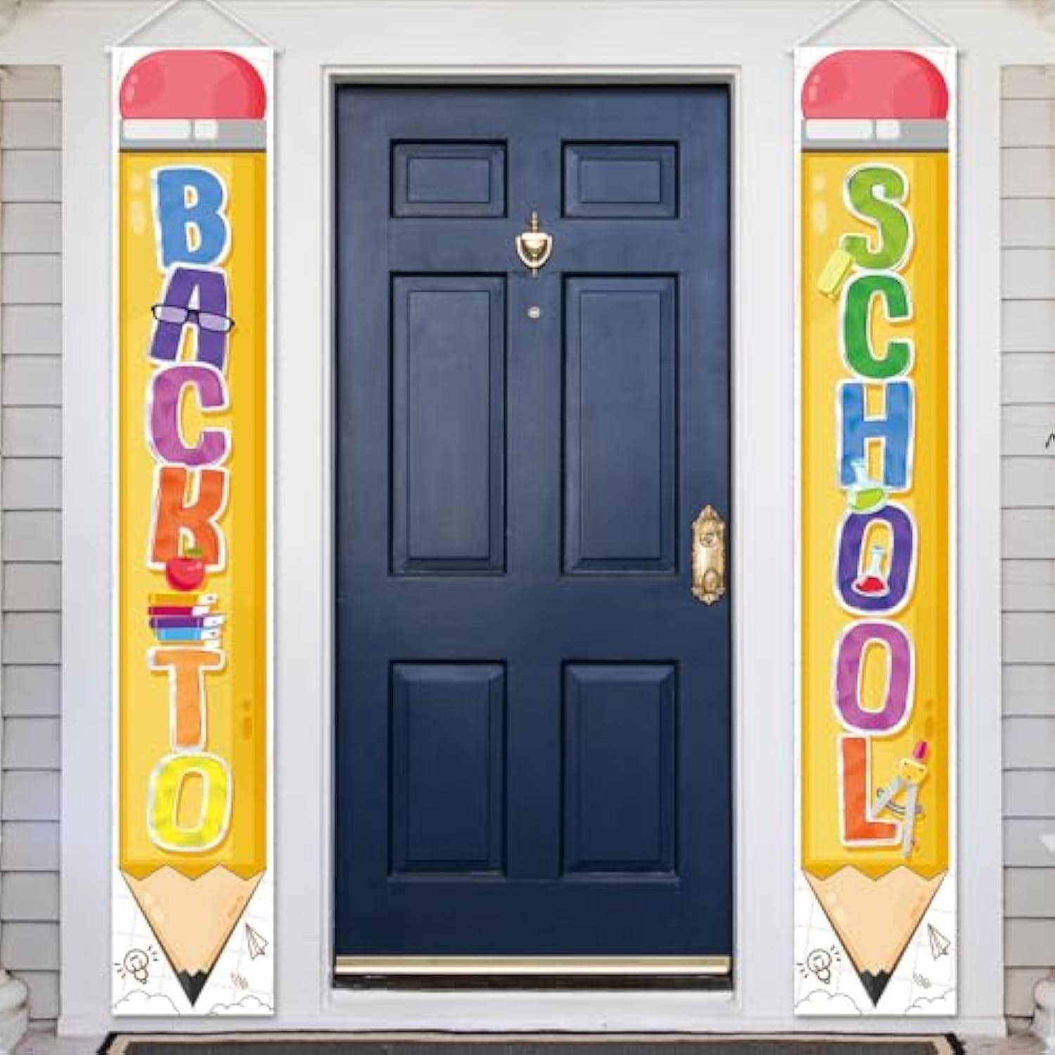 Back to School Banner – Welcome Sign for Porch & Classroom Decorations