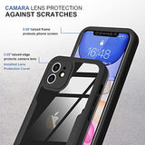 Clear Protective Case for iPhone 11 - Black Full Body Design