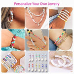 20,000 Pcs Clay Beads Bracelet Making Kit, 120 Colors 6 Boxes Polymer Beads Spacer Heishi Beads & Jewelry Kit With Pendant Charms Elastic Strings, Crafts Gift For Kids Adults