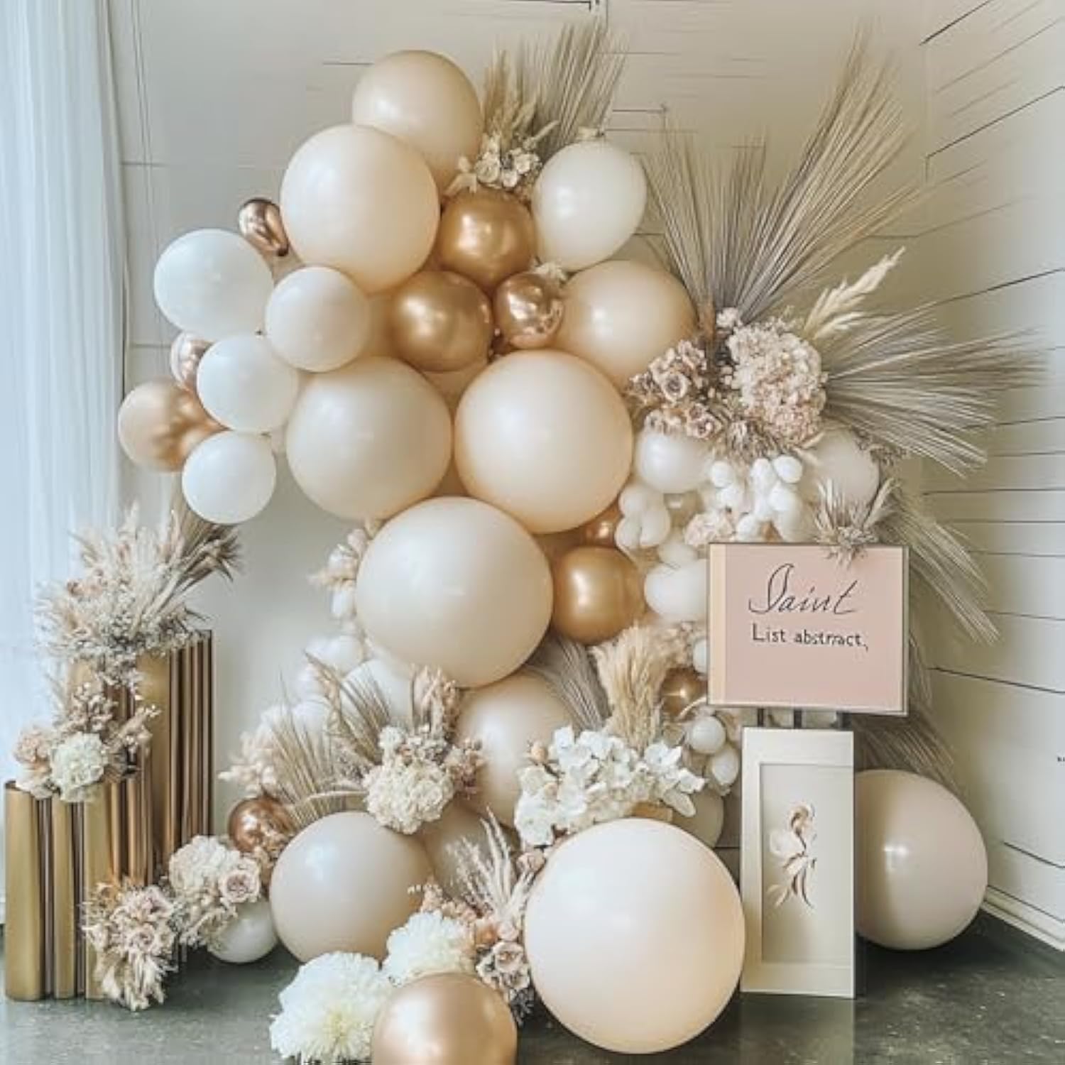 87Pcs Sand White Balloons Different Sizes 18 12 10 5 Inch For Garland Arch White Sand Party Latex Balloons For Birthday Party Graduation Wedding Anniversary Baby Shower Party Decoration