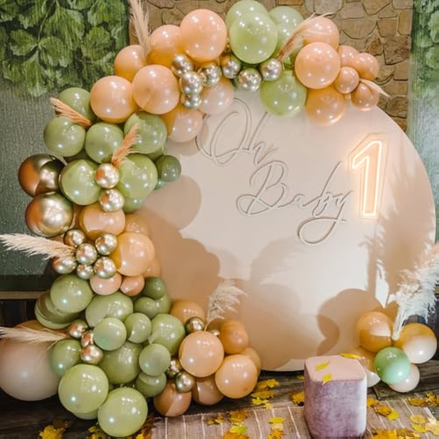 Sage Green Balloon Garland Kit: 129 Piece Party & Event Decor