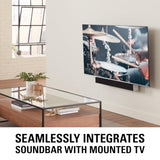 Soundbar Mount For TV Mount Bracket - Height & Depth Adjust, Moves In-Sync With TV, Supports Sound Bars Up To 20 lbs - SASB1-B1