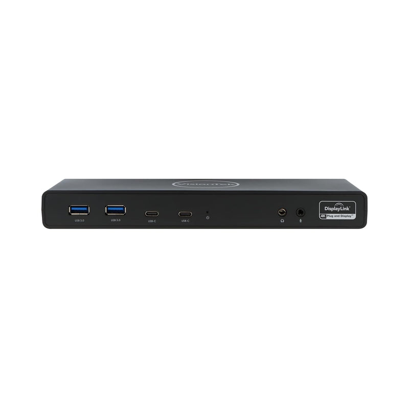 VisionTek VT4510 Dual Display 4K USB 3.0 & USB-C Docking Station with 100W Pow