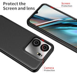 Blu View 5 Case with Tempered Glass Screen Protector Dual Layer Black