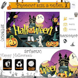 110 Pc Halloween Party Decoration Kit – Banner, Balloons, Tablecloth, Cutouts & Cake Supplies for Birthday