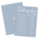 Wedding Shoe Game Bridal Shower Games - 30 Pcs Blue Wedding Game Cards - Newlyweds Games, Engagement, Mr & Mrs, Bridal Shower Party Favor & Decorations - A05