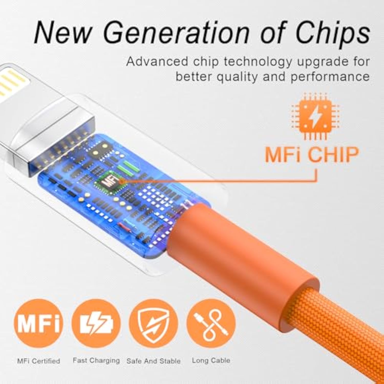 Lightning Cable [Apple Mfi Certified] Iphone Charger 6Pack(3/3/6/6/6/10 Ft) Apple Charging Cable Fast Charging High Speed Usb Cable Compatible Iphone 14/13/12/11 Pro Max/Xs Max/Xr/Xs/X/8-Multicolor