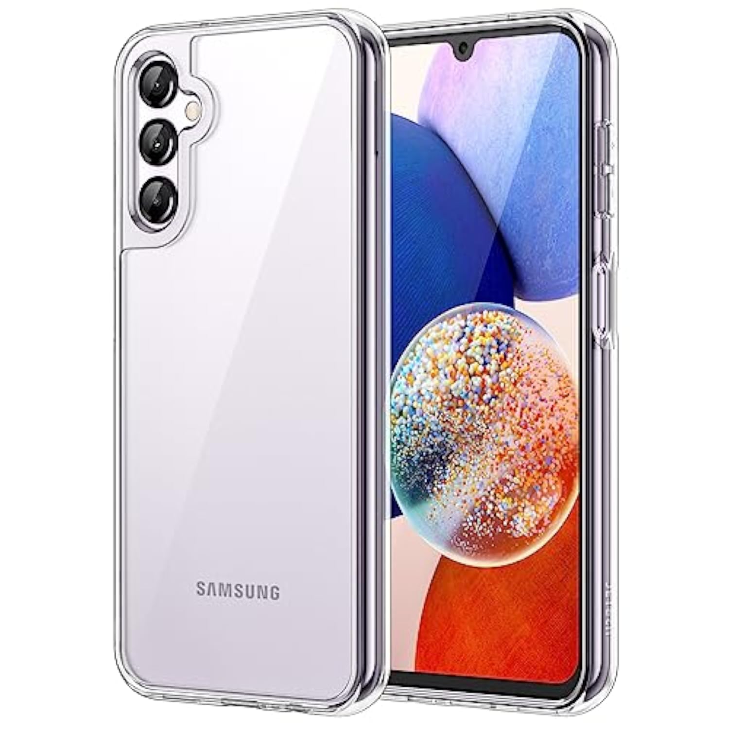 Clear JETech Case for Samsung Galaxy A14, Anti-Yellowing