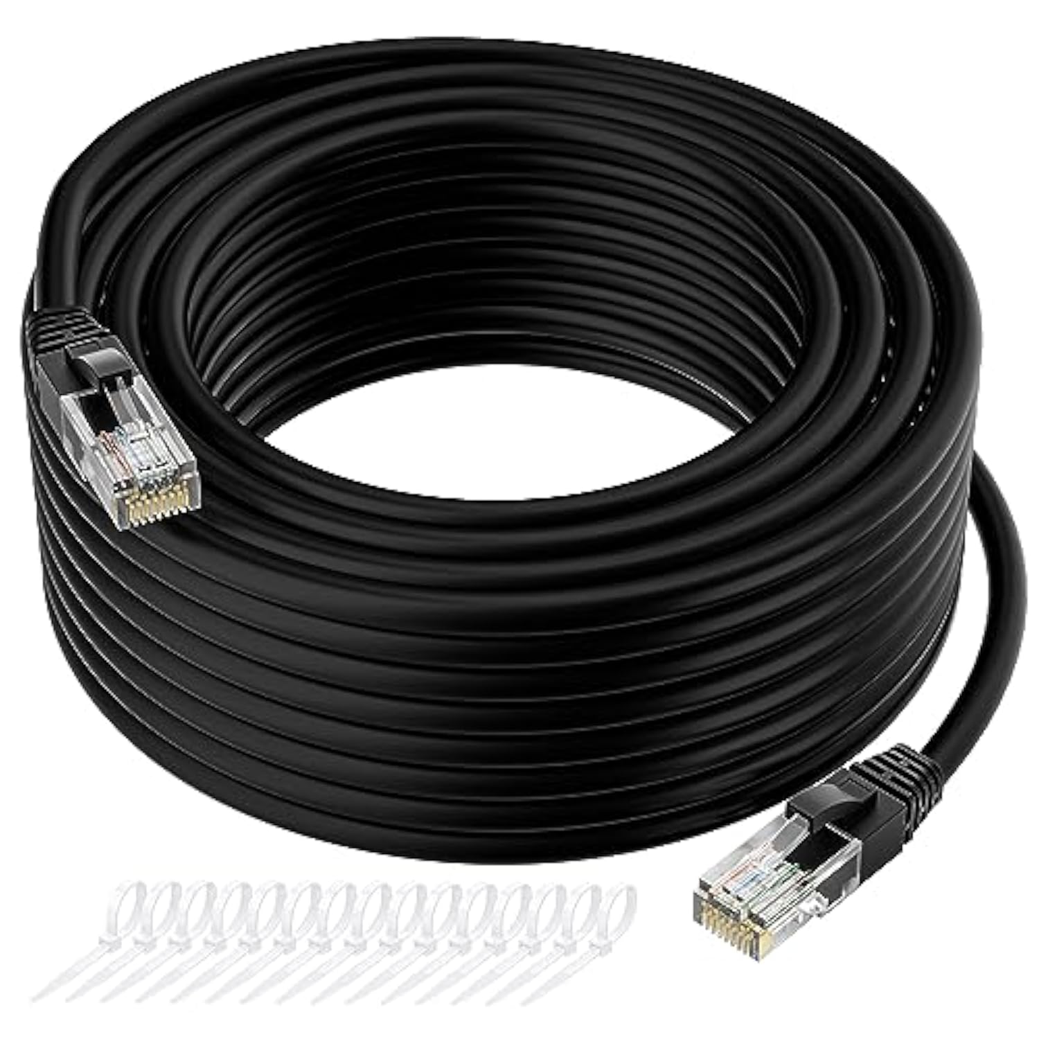 Cat5E Ethernet Patch Cable 200 Feet, Snagless Rj45 Computer Lan Network Intern