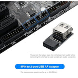 Usb 2.0 9Pin/10Pin Front Panel Header Usb 9Pin To Type A Adapter