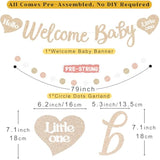 24-Pc Boho Baby Shower Décor Set for Girls with Banner & Hanging Accents