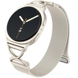 Magnetic Metal Milanese Mesh Bands Compatible with  Galaxy Watch 8 Band 40mm 44mm/Galaxy Watch 8 Classic Band 46mm for Women, Stainless Steel