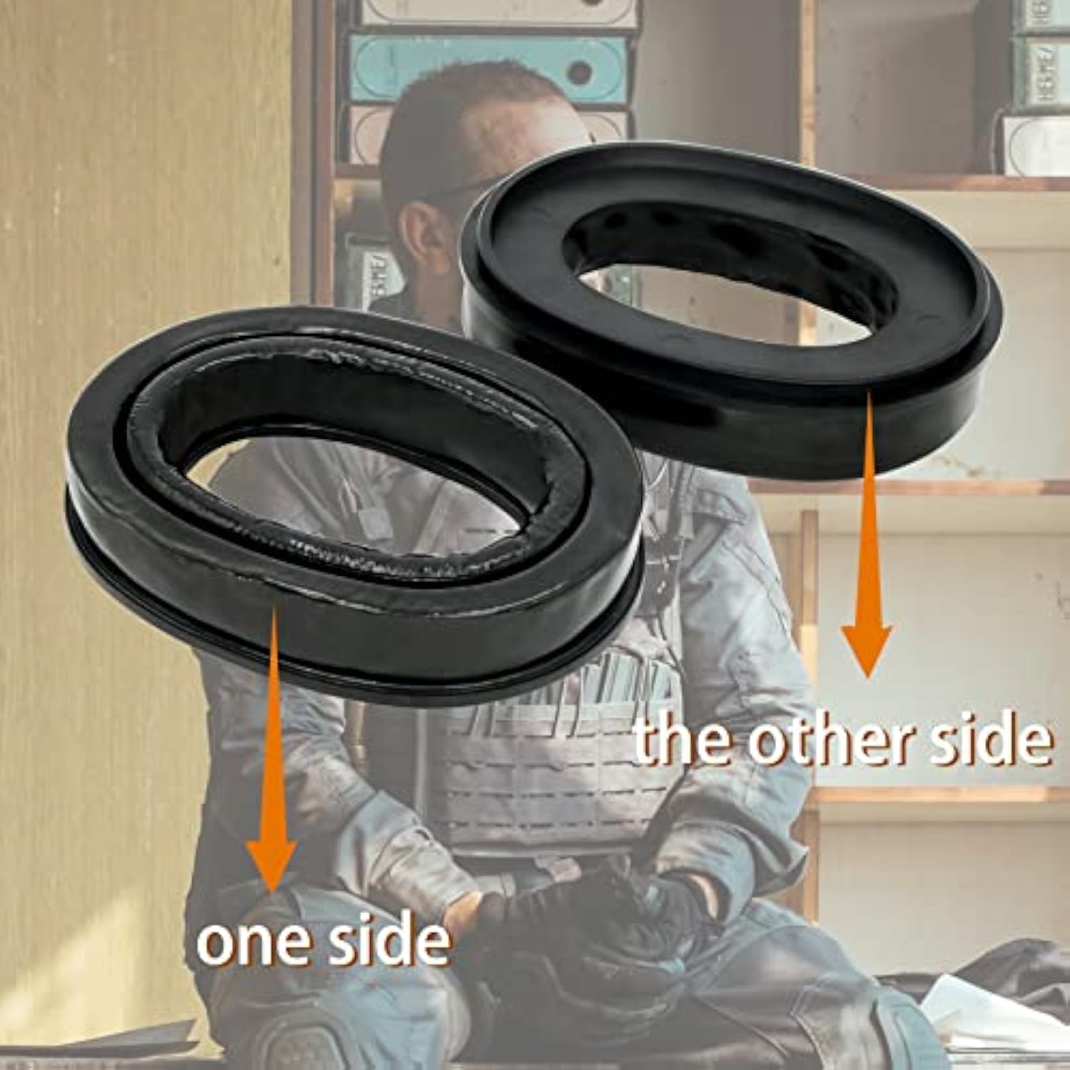 Gel Earpads Compatible With Comtac Headsets Tactical Headsets,Gel Seal For Comta Ear Protection