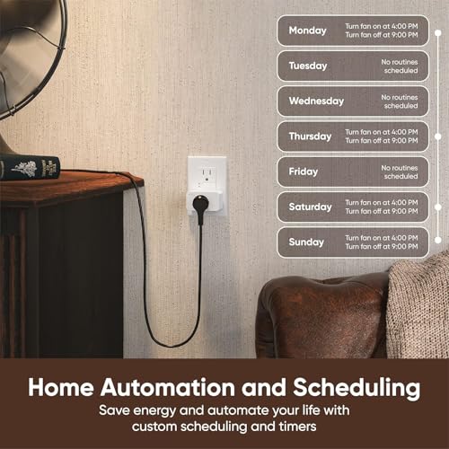 Smart Plug By , 2.4Ghz Smart Home Wi-Fi Plug Outlet Compatible With Alexa, Google Assistant, Ifttt, 15 A, Remote Control, No Hub Required, 2-Pack, Certified For Humans
