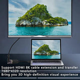 8K Mini Hdmi To Standard Hdmi Adapter 2.1 Version Mini Hdmi Male To Up Angle 9