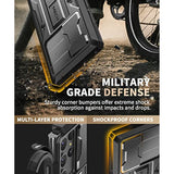 For Samsung Galaxy S23 Ultra Case, [Built-In Slide Camera Cover & Screen Protector] [2 Front Frame] Military Grade Shockproof S23 Ultra Phone Case With Kickstand & Belt-Clip 6.8", Black