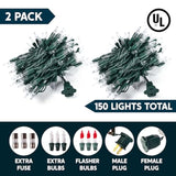 Clear Christmas String Lights Indoor,300(2X150) Mini Warm White Fairy Light,62.4Ft Lighting Decor For Patio Dorm Classro