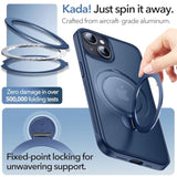 360° All-In-One Stand Case For Iphone 14/13 Case With Rotatable Magnetic Kickstand Ring Holder, Compatible With Magsafe, Mil-Grade Shockproof Iphone 14/13 Phone Case Cover, Blue